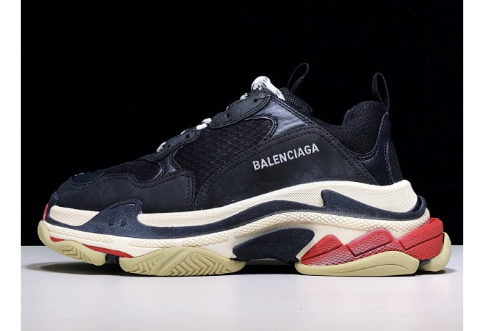balenga triple s black white red 483513-w06e1-1000