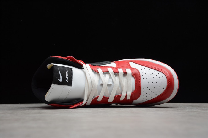 nike dunk high varsity red black white cu7544-102