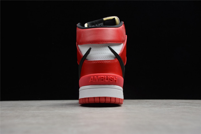 nike dunk high varsity red black white cu7544-102