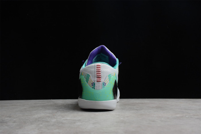 nike zoom kobe 9 ix grey green purple shoes 630487-005
