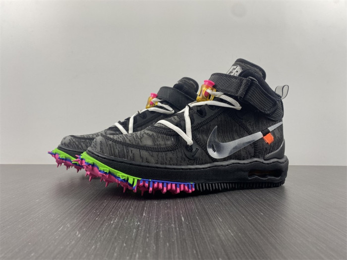 ow x nike air force 1 mid “black” do6290-001