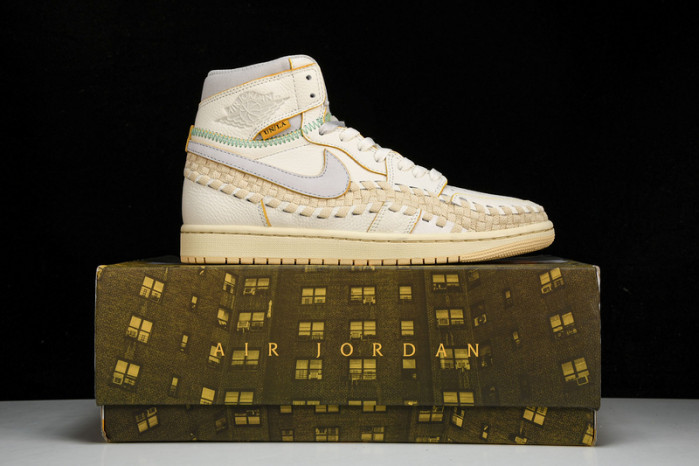 union x air jordan 1 high “woven” fd2565-100