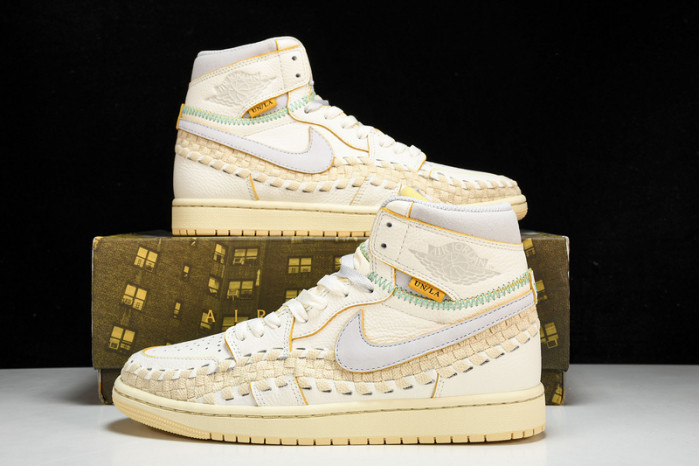 union x air jordan 1 high “woven” fd2565-100