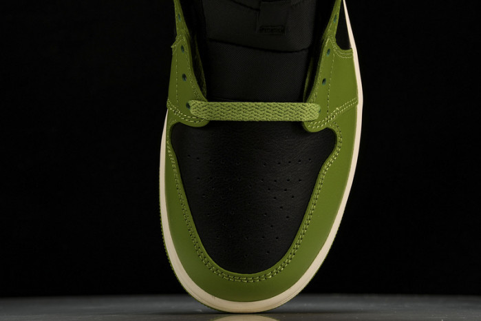 air jordan 1 mid“green black” bq6472-031