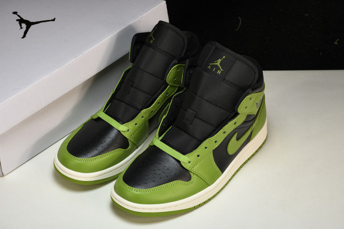 air jordan 1 mid“green black” bq6472-031