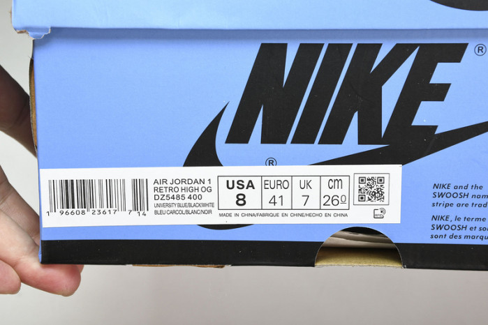 air jordan 1 high og“university blue” dz5485-400