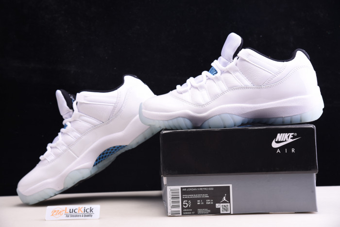 jordan 11 retro low legend blue (gs) av2187-117