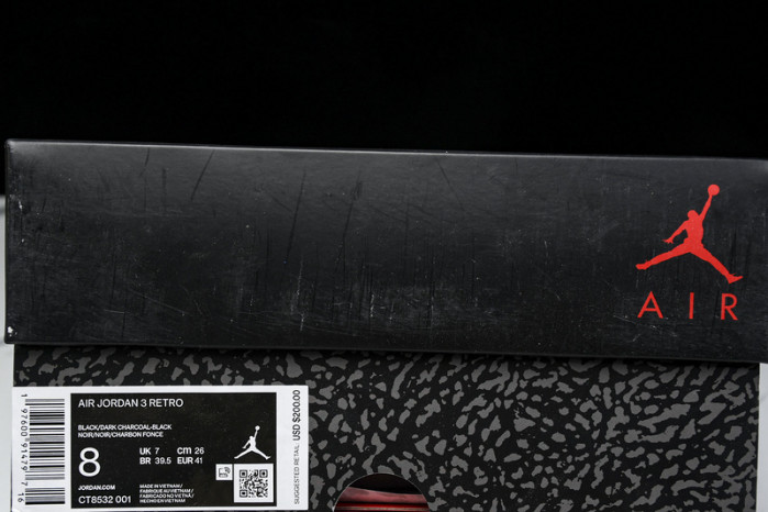 Air Jordan 3 WMNS Black Cat CT8532-001
