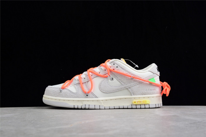 nike dunk low off-white lot 11 - dj0950-108