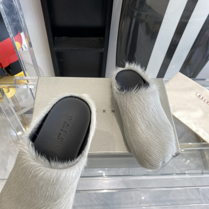 ma slide white fussbett sabot loafers mar-010