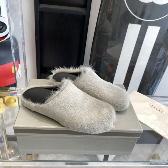 ma slide white fussbett sabot loafers mar-010