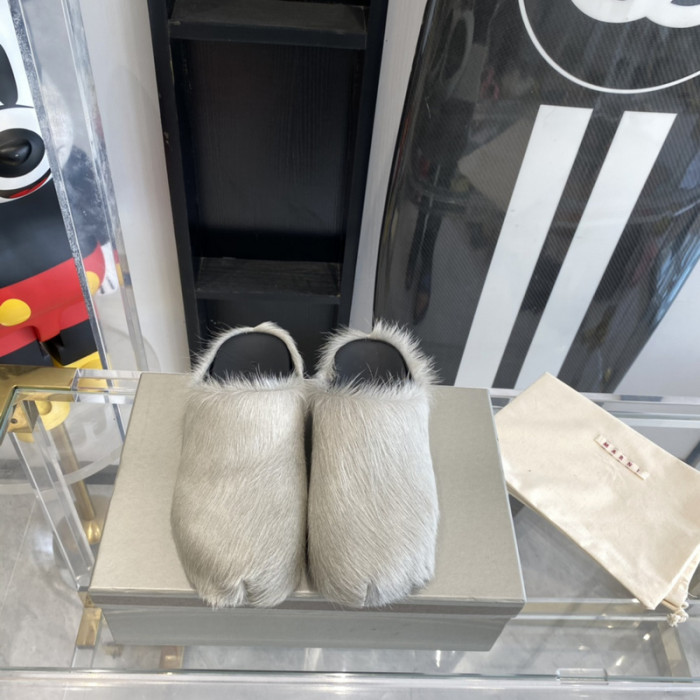 ma slide white fussbett sabot loafers mar-010