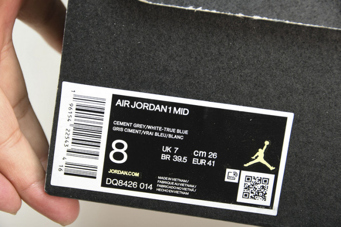 air jordan 1 mid "true blue" dq8426-014
