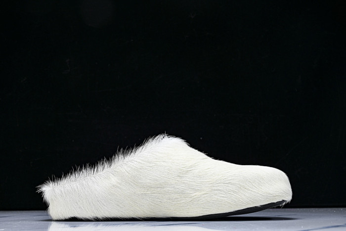MA SLIDE WHITE FUSSBETT SABOT LOAFERS MAR-019