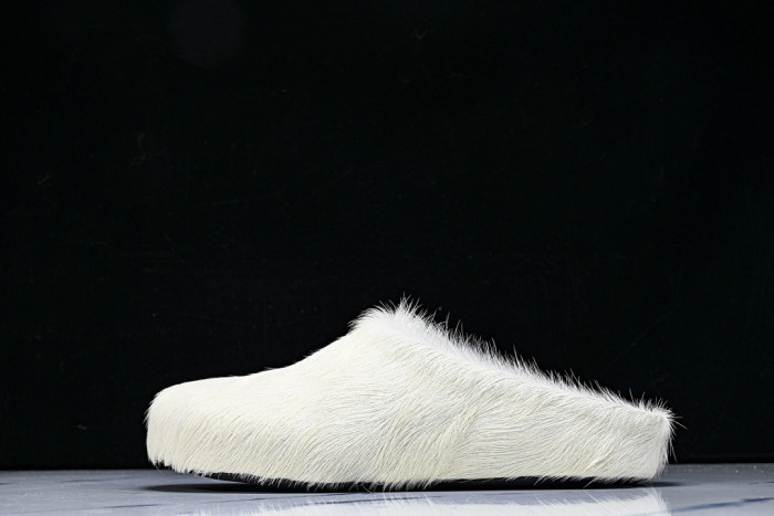 MA SLIDE WHITE FUSSBETT SABOT LOAFERS MAR-019
