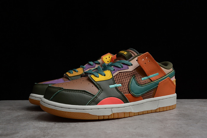 nike dunk low scrap archeo brown  db0500-200
