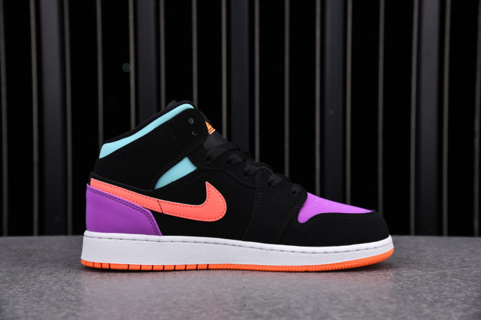 jordan 1 mid multi-color (gs) 554725-083