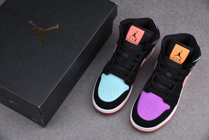 jordan 1 mid multi-color (gs) 554725-083