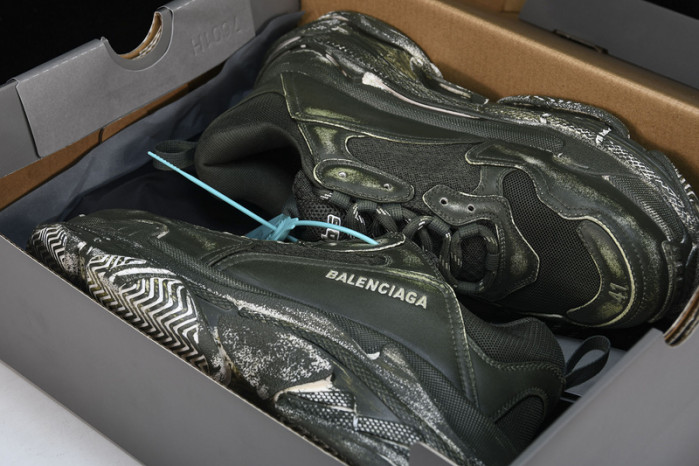 balenga triple s black clear sole btsbcs-023