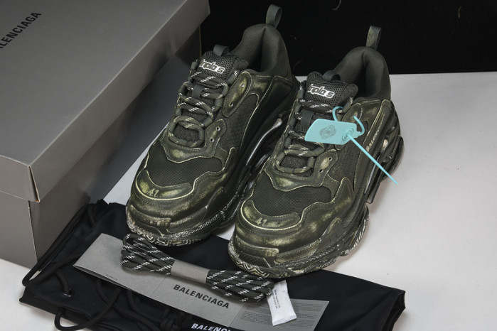balenga triple s black clear sole btsbcs-023