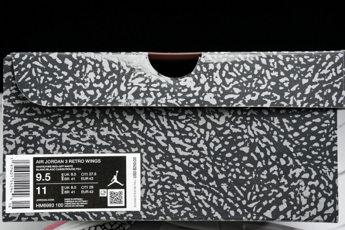 air jordan 3 “wings” hm6993-100