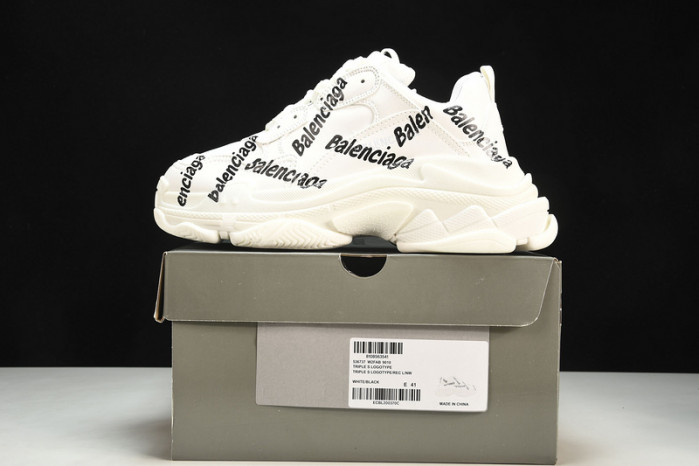 balenga triple s black clear sole btsbcs-026