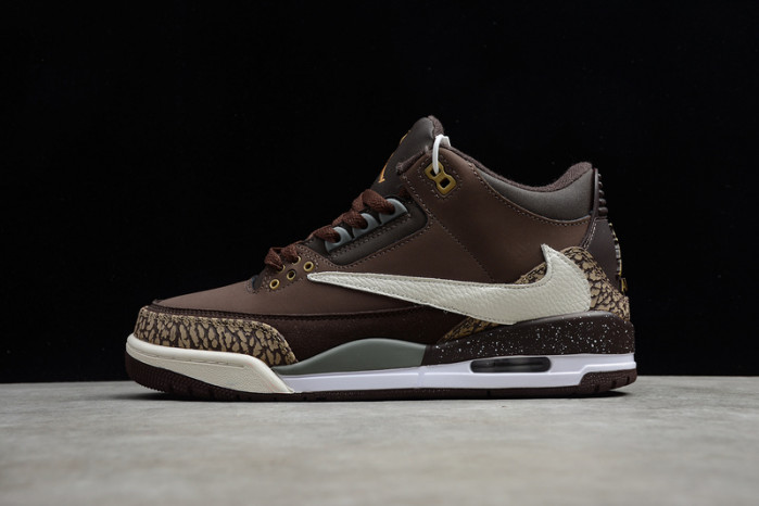 air jordan 3 retro tinker nrg gold metallic dark brown shoes   854262-609