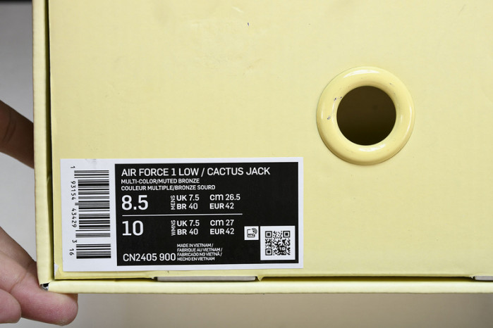 Nike Air Force 1 Low Travis Scott Cactus Jack CN2405-900