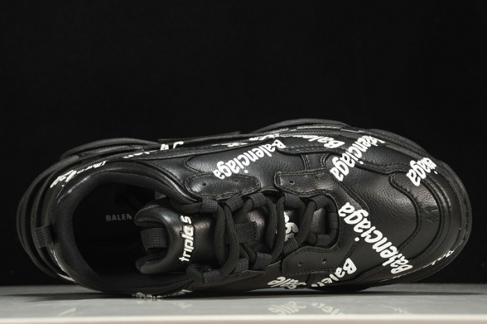 balenga triple s black clear sole btsbcs-030